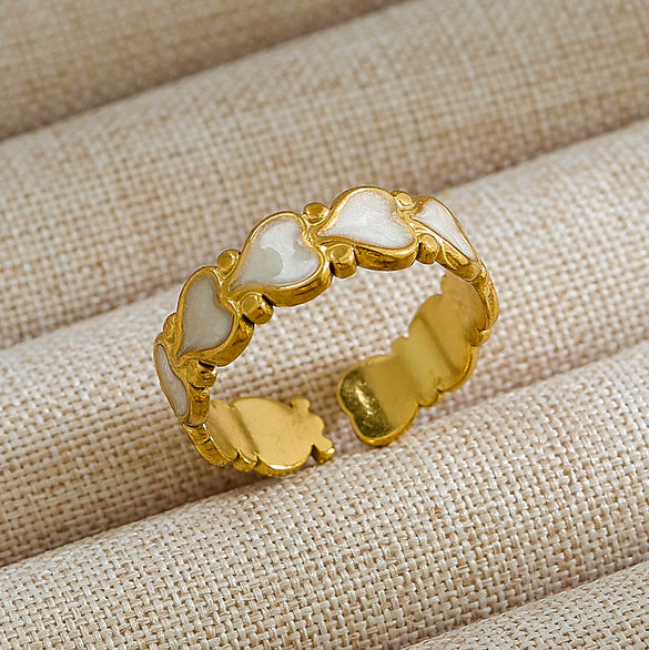 Wholesale Unisex Punk Geometric Ushaped Titanium Steel Electroplated Ring And Bracelet