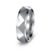Wholesale Unisex Punk Ring Titanium Steel Geometric Triangular Faceted Electroplated