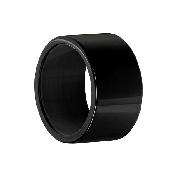 Wholesale Unisex Punk Trendy Titanium Steel Ring With Geometric Design And Electroplating
