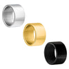 Wholesale Unisex Punk Trendy Titanium Steel Ring With Geometric Design And Electroplating