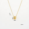 Wholesale Unisex Real Gold Plated Copper And Zircon Gourd Pendant Clavicle Chain Necklace Light Luxury Jewelry