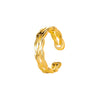 Wholesale Unisex Retro Minimalist Geometric Cshaped Copper Electroplated Ear Clips For Men And Women
