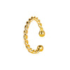 Wholesale Unisex Retro Minimalist Geometric Cshaped Copper Electroplated Ear Clips For Men And Women