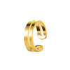 Wholesale Unisex Retro Minimalist Geometric Cshaped Copper Electroplated Ear Clips For Men And Women