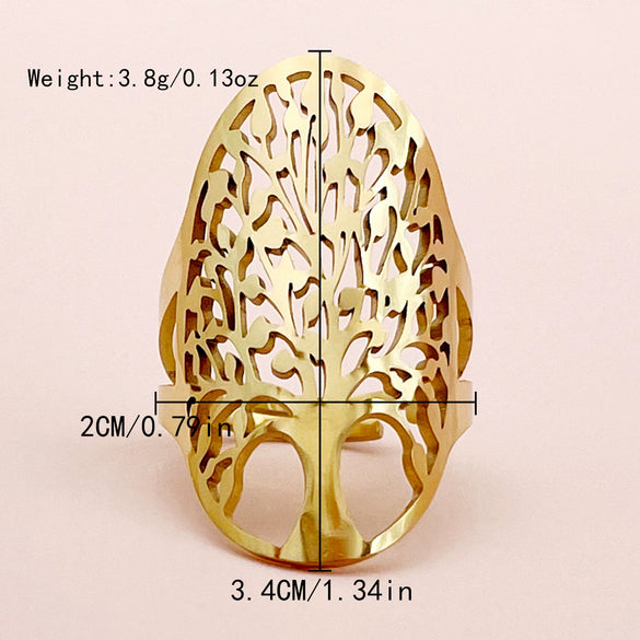 Wholesale Unisex Ring Stainless Steel Geometric Style Electroplating