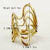 Wholesale Unisex Ring Stainless Steel Geometric Style Electroplating