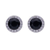 Wholesale Unisex S925 Sterling Silver Geometric Zircon Birthstone Earrings