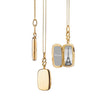 Wholesale Unisex Simple Geometric And Heart Shape Copper Electroplated Pendant Necklace With O Word Chain