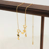Wholesale Unisex Simple Geometric Fivepointed Star Goldplated Titanium Steel Pendant Necklace