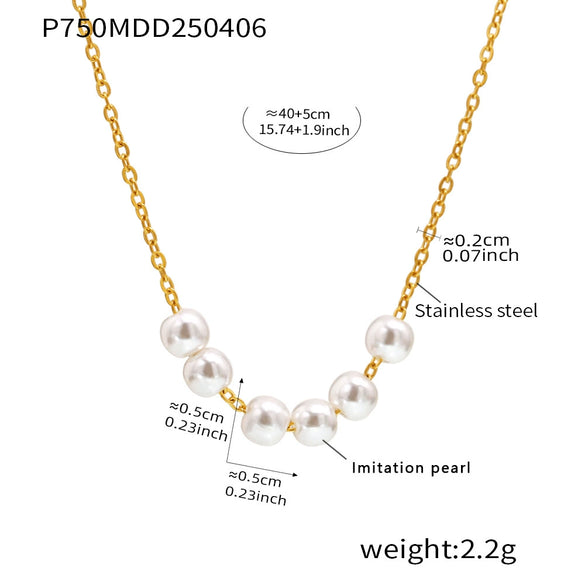 Wholesale Unisex Simple Geometric Titanium Steel Ferris Wheel Electroplated Clavicle Necklace