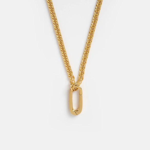 Wholesale Unisex Simple Heart Shape Copper Electroplated Necklace With White Zircon Pendant And String Of Pearls Chain