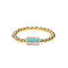Wholesale Unisex Simple Letter Enamel Oil Dropping Metal Bead Multi Layer Stacked Bracelet