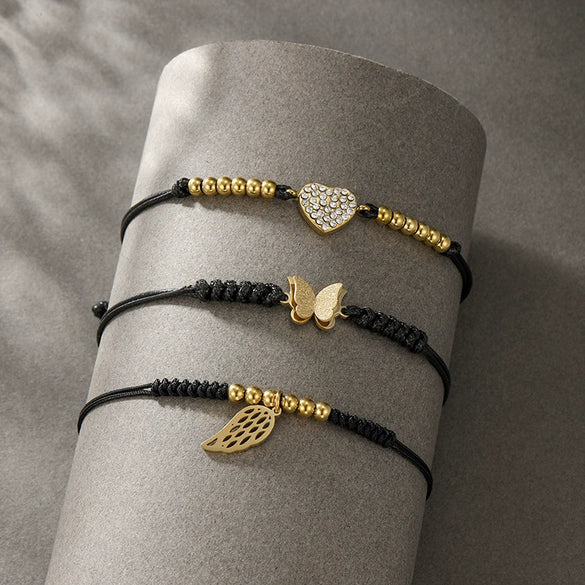 Wholesale Unisex Simple Niche Style Titanium Steel Electroplated Bracelet