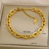 Wholesale Unisex Simple Stainless Steel Electroplated Bracelet Set