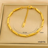 Wholesale Unisex Simple Stainless Steel Electroplated Bracelet Set