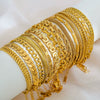 Wholesale Unisex Simple Stainless Steel Electroplated Bracelet Set