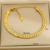 Wholesale Unisex Simple Stainless Steel Electroplated Bracelet Set