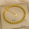 Wholesale Unisex Simple Stainless Steel Electroplated Bracelet Set