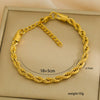 Wholesale Unisex Simple Stainless Steel Electroplated Bracelet Set