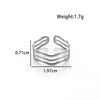 Wholesale Unisex Snake Love French Vintage Style Open Adjustable Ring In Titanium Steel With Heart Shape And Animal Pattern Electroplated