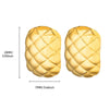 Wholesale Unisex Square Geometric Copper Goldplated Electroplated Earrings