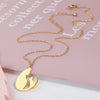 Wholesale Unisex Stainless Steel And Copper Cat Pendant Necklace With Geometric Pattern And Electroplating Treatment