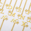 Wholesale Unisex Stainless Steel And Copper Letter Necklace With Hollow Portrait And Cross Chain Electroplated