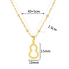 Wholesale Unisex Stainless Steel Cross Butterfly Heart Pendant Necklace With 18K Gold Plated Electroplating