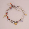 Wholesale Unisex Stainless Steel Electroplated Heart Shape Sunflower Dopamine Scarf Necklace