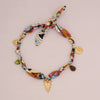 Wholesale Unisex Stainless Steel Electroplated Heart Shape Sunflower Dopamine Scarf Necklace
