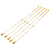Wholesale Unisex Stainless Steel Electroplated 18K Gold Letter Pendant Bracelet Luxury Jewelry