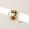 Wholesale Unisex Stainless Steel Electroplated Leopard Print Letter Pendant Cross Chain Necklace