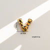 Wholesale Unisex Stainless Steel Electroplated Leopard Print Letter Pendant Cross Chain Necklace