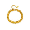 Wholesale Unisex Stainless Steel Geometric Circle Thick Chain Bracelet With Electroplating