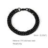 Wholesale Unisex Stainless Steel Geometric Exaggerated Electroplated Double Woven Bracelet
