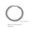 Wholesale Unisex Stainless Steel Geometric Exaggerated Electroplated Double Woven Bracelet
