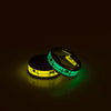 Wholesale Unisex Stainless Steel Geometric Luminous Electrocardiogram Couple Ring Jewelry