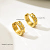 Wholesale Unisex Stainless Steel Geometric Multilayer Hoop Earrings And Star Ear Clips With Vacuum Plating In The Furnace