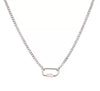 Wholesale Unisex Stainless Steel Geometric Pattern Electroplated 18K Gold Color Retention Adjustable Chain Necklace With Birthstone Pendants