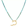 Wholesale Unisex Stainless Steel Geometric Pattern Electroplated 18K Gold Color Retention Adjustable Chain Necklace With Birthstone Pendants