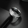 Wholesale Unisex Stainless Steel Geometric Ring With Electroplating Treatment