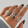 Wholesale Unisex Stainless Steel Geometric Rings With Pvd Furnace Vacuum Real Gold Plating And Ins Style