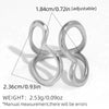 Wholesale Unisex Stainless Steel Geometric Rings With Pvd Furnace Vacuum Real Gold Plating And Ins Style