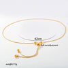 Wholesale Unisex Stainless Steel Goldcolored Ushaped Geometric Light Luxury Style Polished Multilayer Clavicle Necklace
