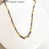 Wholesale Unisex Stainless Steel Handmade Melon Seed Chain Necklace With Geometric Pendant And Polishing Treatment
