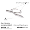 Wholesale Unisex Stainless Steel Irregular Geometric Ring With Electroplating Treatment
