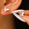 Wholesale Unisex Stainless Steel 14K Gold Electroplated Enamel Butterfly And Animal Zodiac Design Earrings