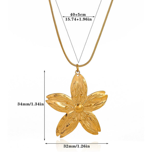 Wholesale Unisex Stainless Steel 18K Gold Plated Cross Chain Pendant Necklace