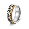 Wholesale Unisex Stainless Steel Rotating Decompression Jewelry With Letters Numbers Text And Seiko Design