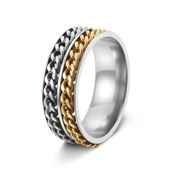 Wholesale Unisex Stainless Steel Rotating Decompression Jewelry With Letters Numbers Text And Seiko Design